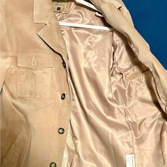 Jack & Jones Camel Suede Shirt Jacket - Picture 5 of 6